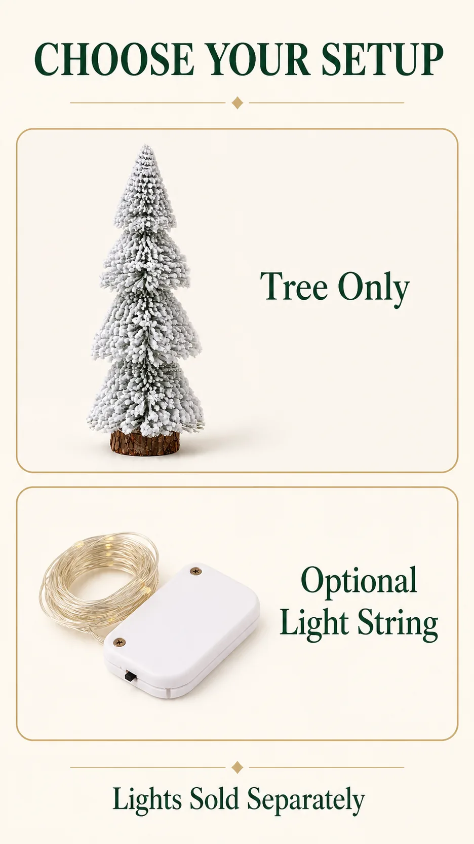 Flocked Cedar Mini Christmas Trees product detail 5