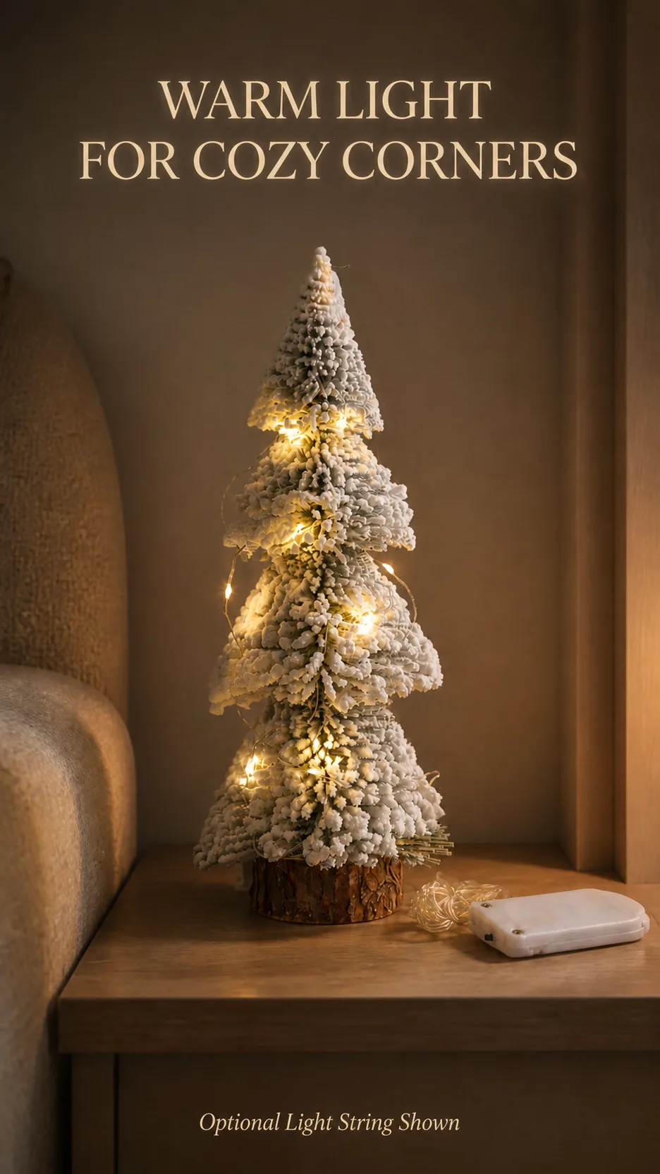 Flocked Cedar Mini Christmas Trees product detail 6