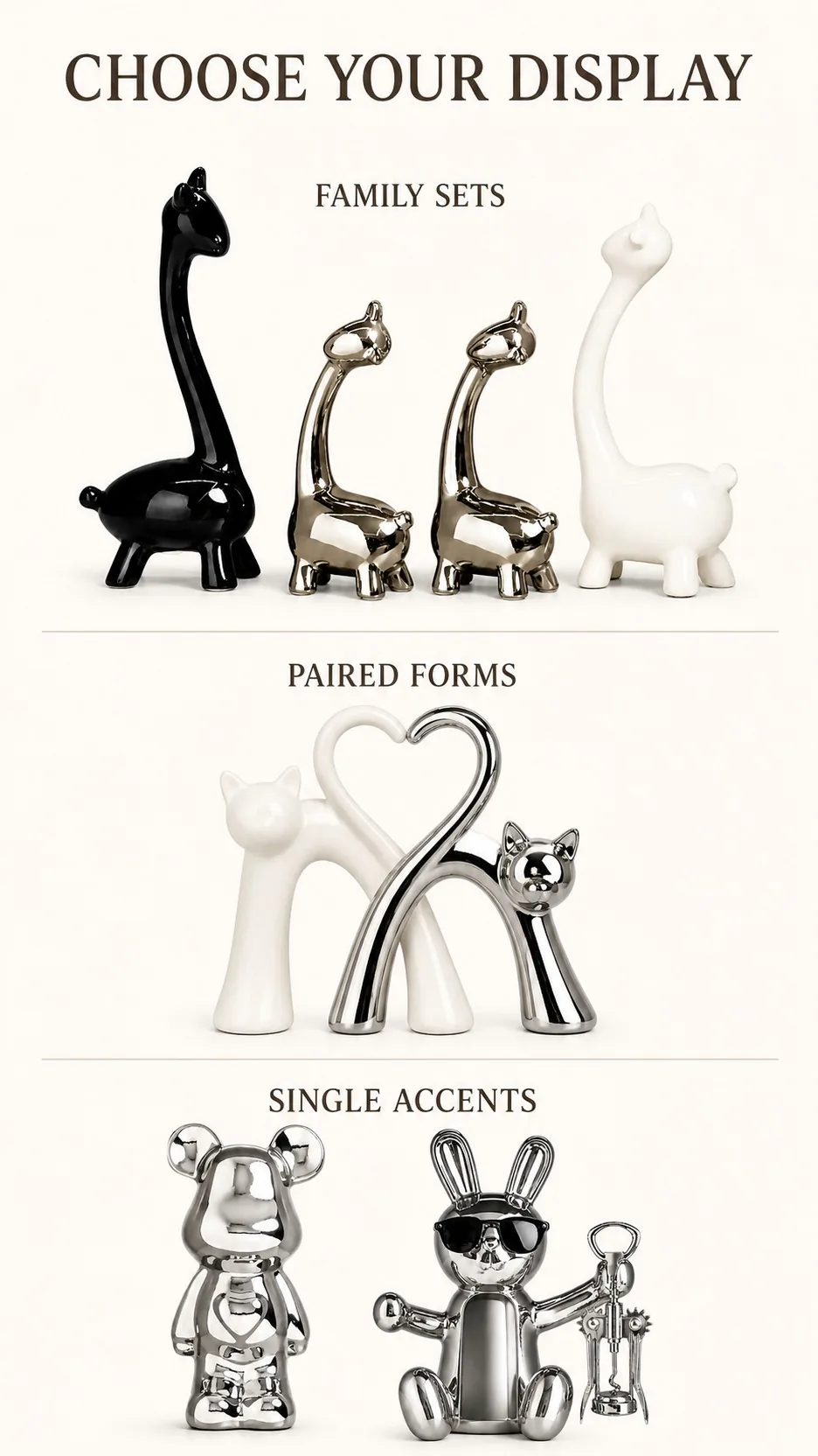 Modern Ceramic Animal Home Decor Collection product detail 8