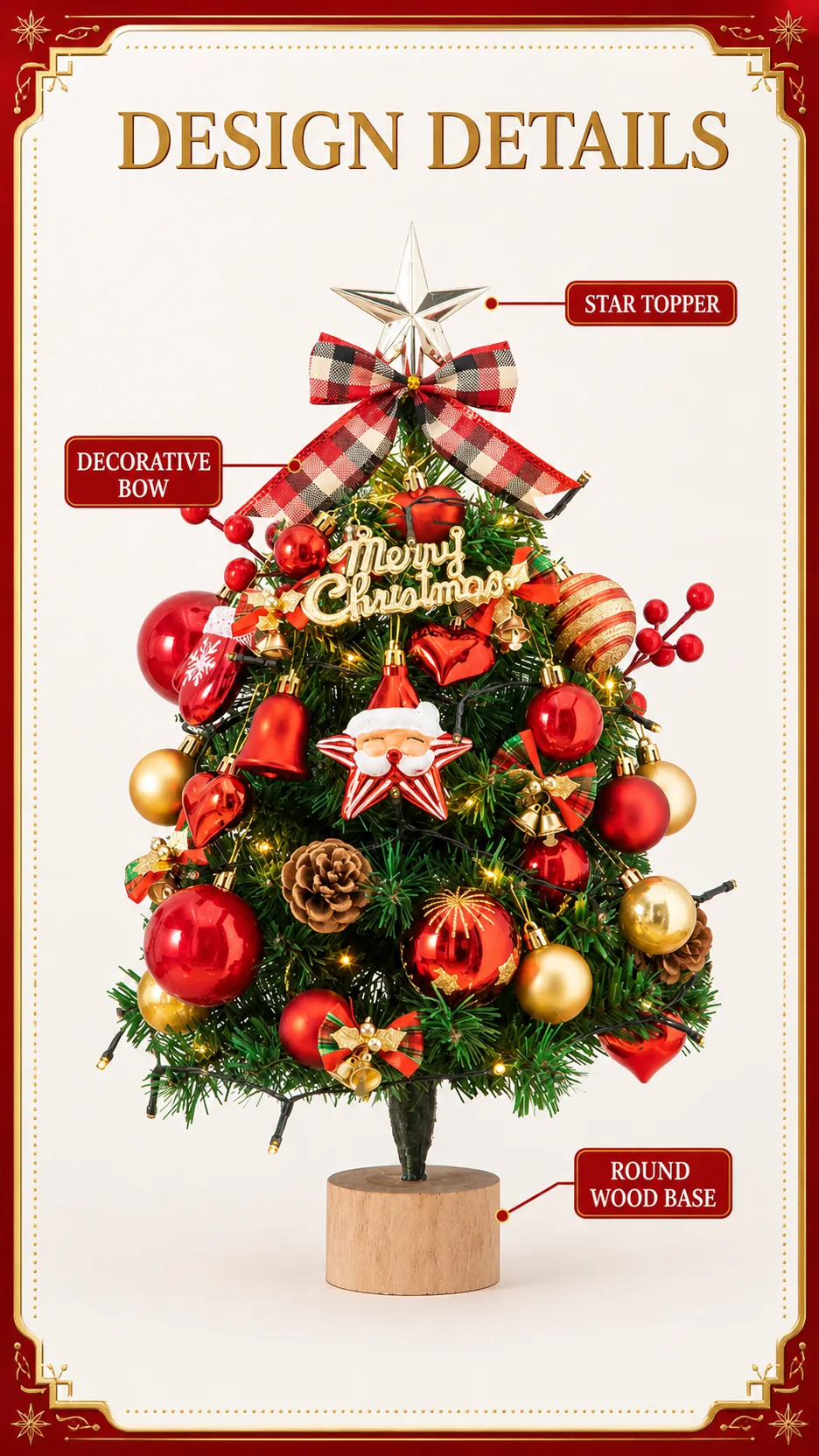 Decorated DIY Mini Christmas Trees product detail 3