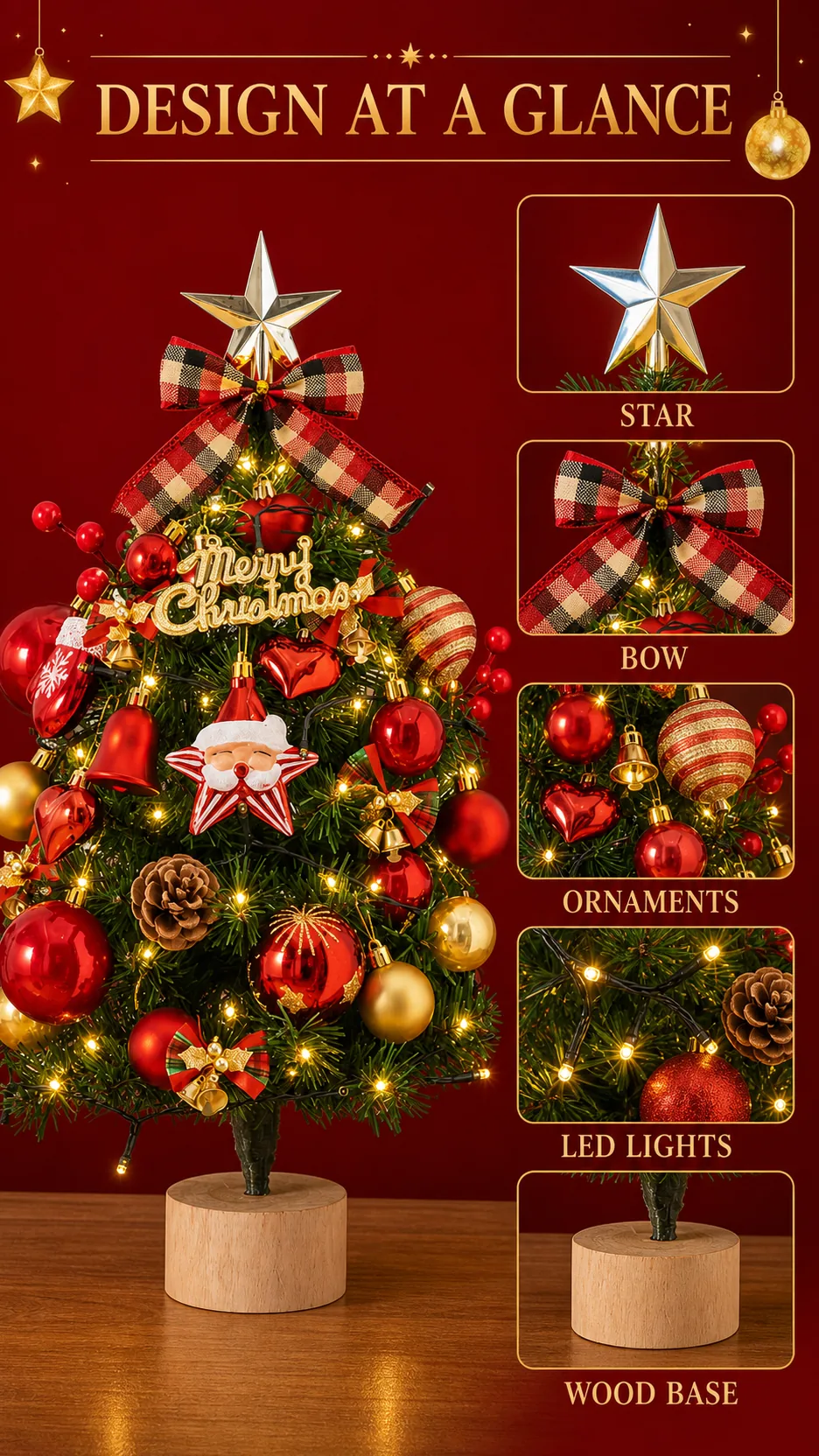Decorated DIY Mini Christmas Trees product detail 8