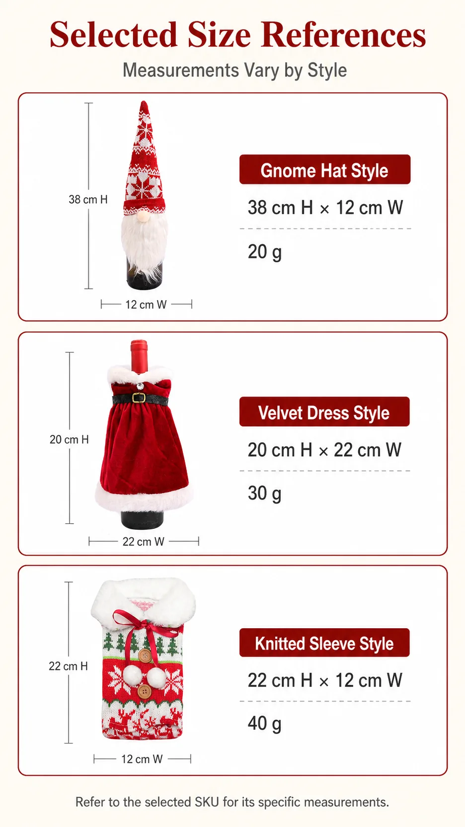 Knitted Gnome Wine Bottle Covers product detail 4