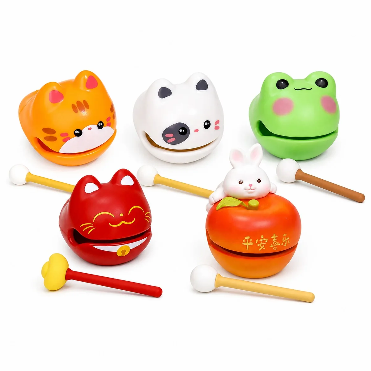 Mini Wooden Fish Desk Figurines