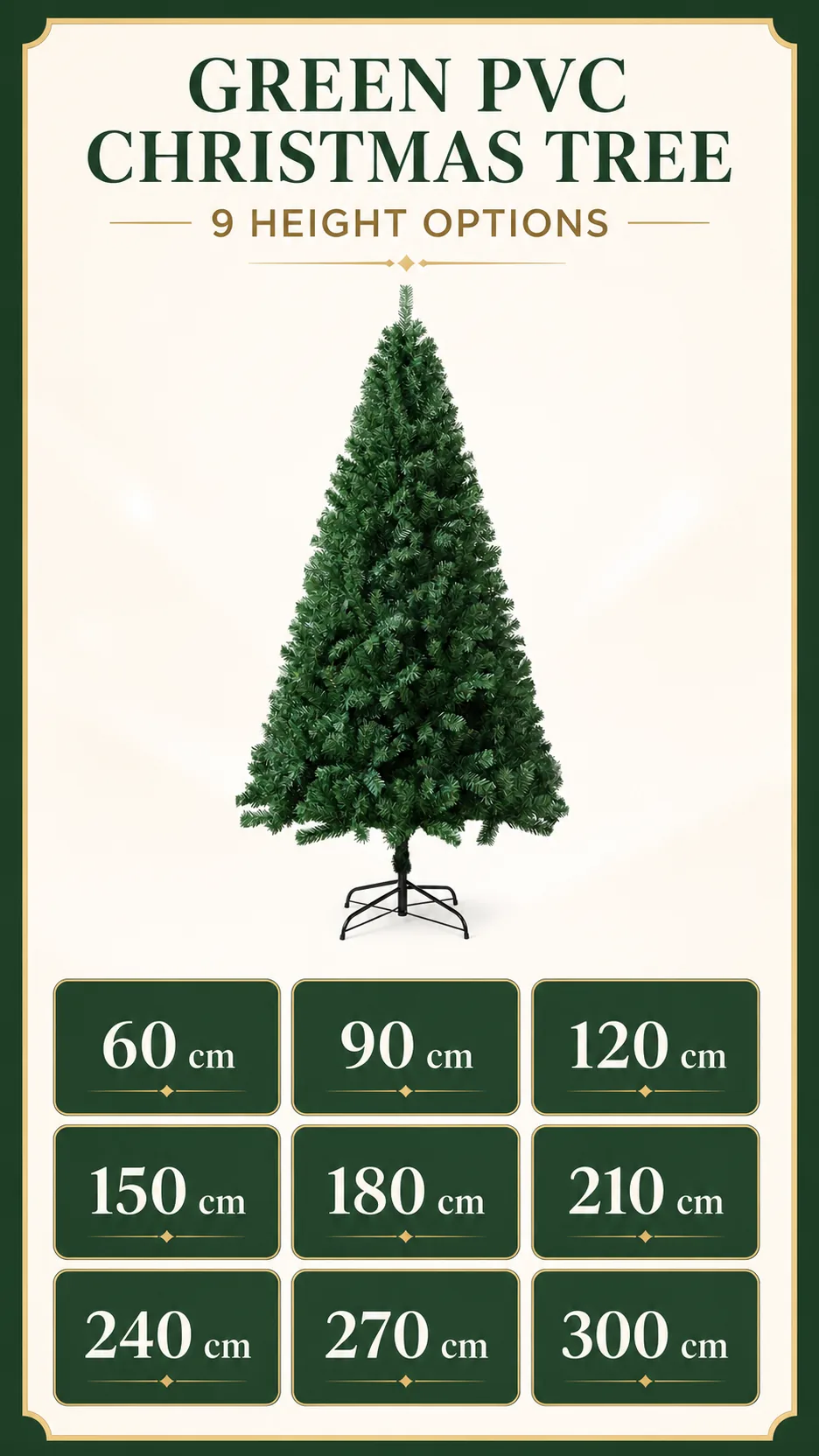 Green PVC Christmas Trees product detail 1