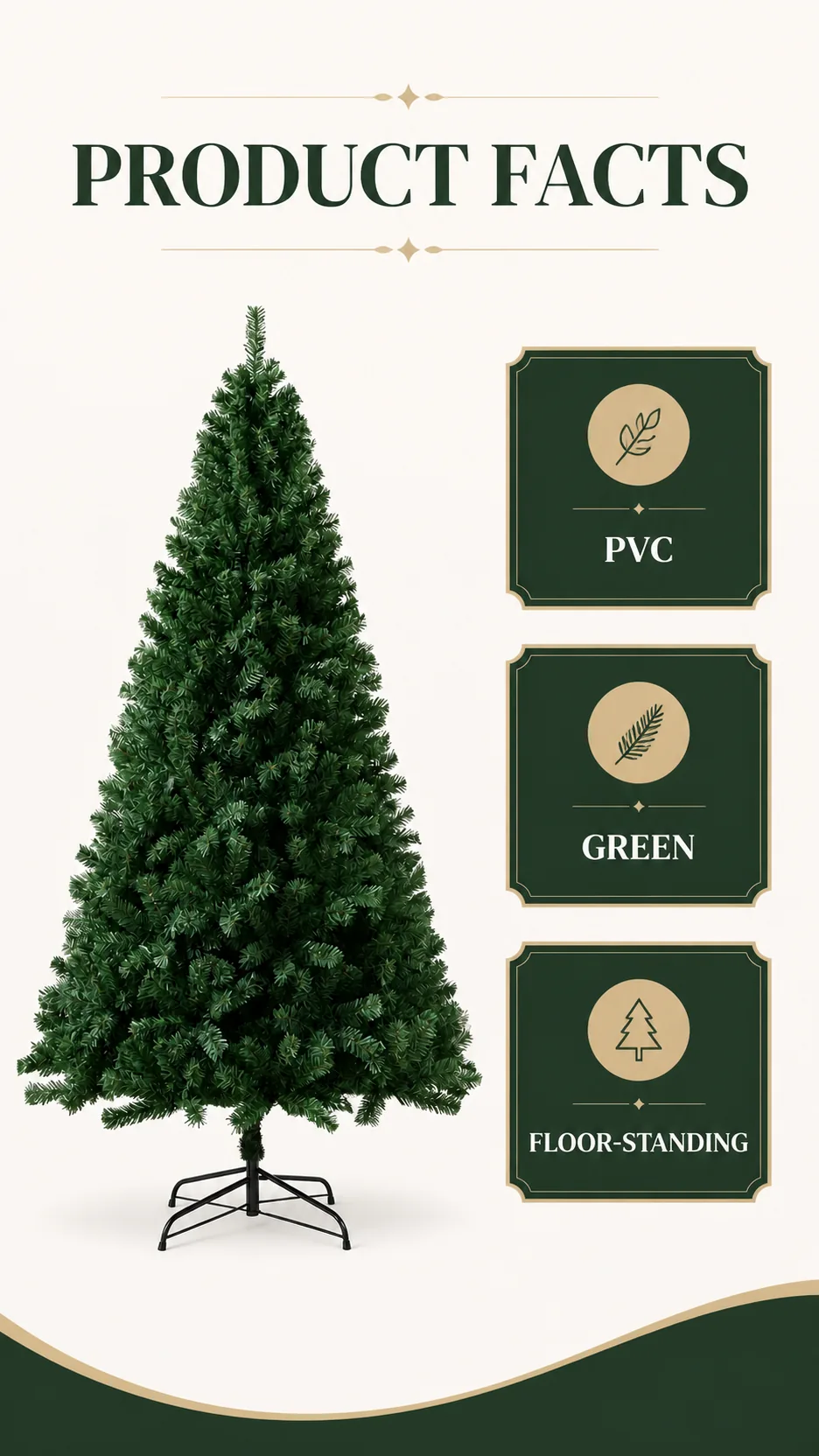 Green PVC Christmas Trees product detail 4