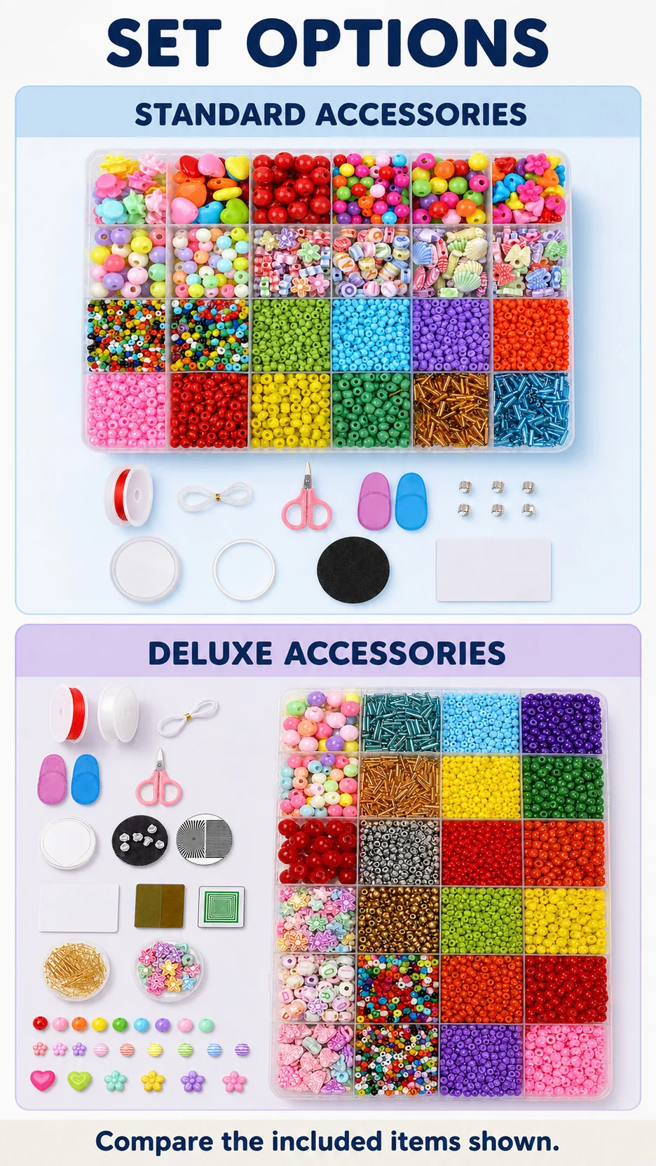 Kids DIY Bead Jewelry Making Kit with Storage Box and Accessories product detail 5