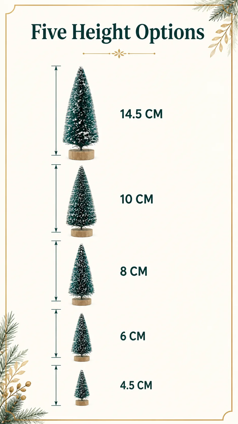 Snow-Flocked Sisal Mini Christmas Trees product detail 4