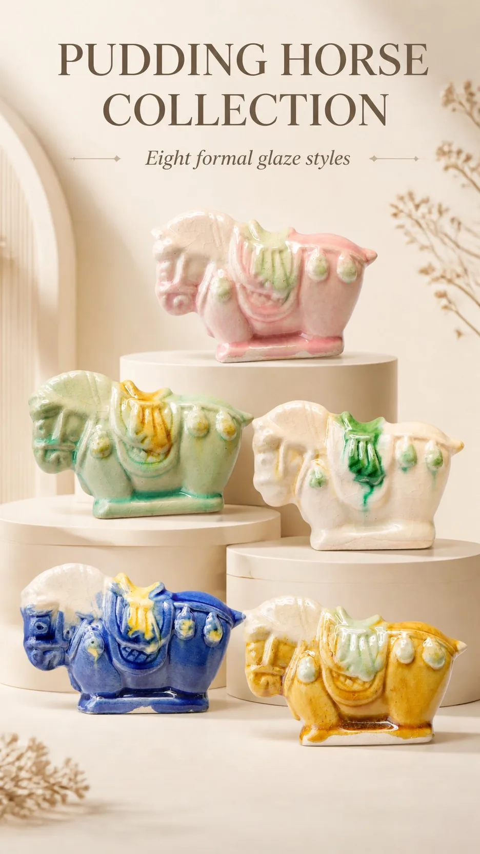 Luoyang Tang Sancai Ceramic Horse Figurines product detail 1