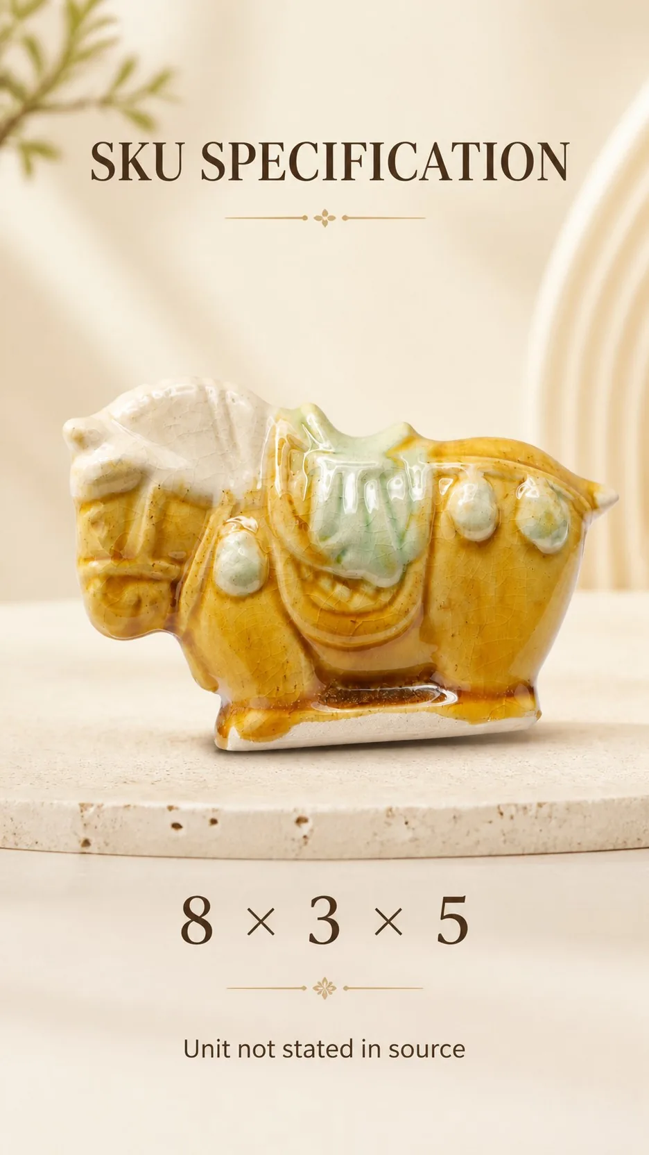 Luoyang Tang Sancai Ceramic Horse Figurines product detail 4