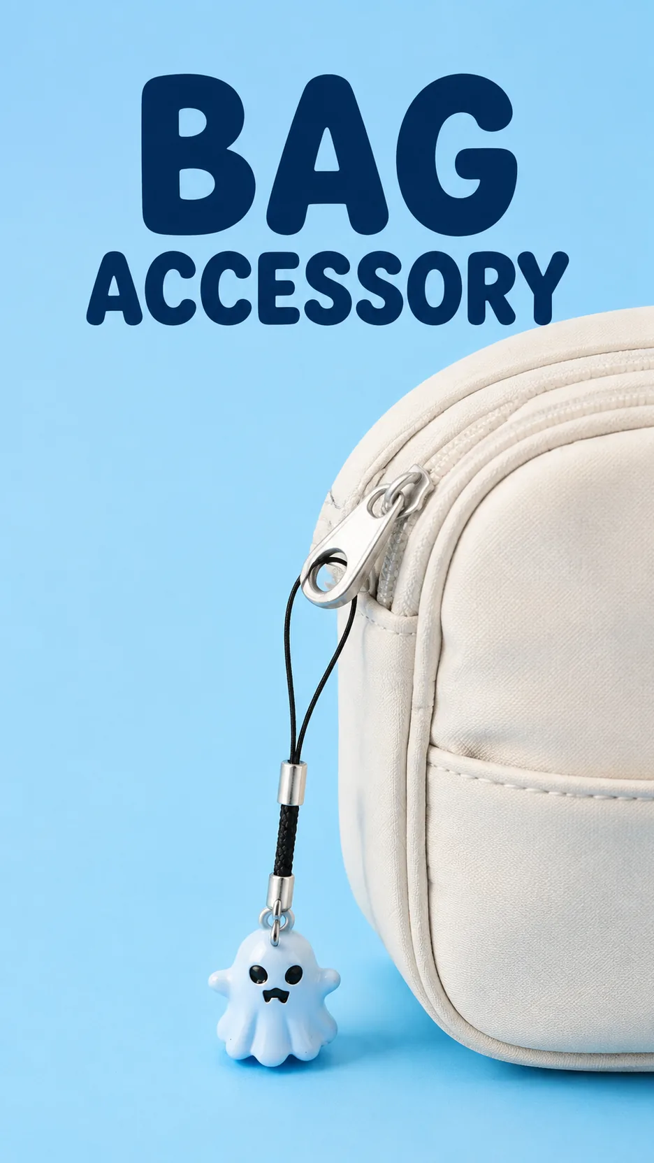 Cute 3D Ghost Phone Charm Wrist Strap DIY Bag Pendant Accessory product detail 6