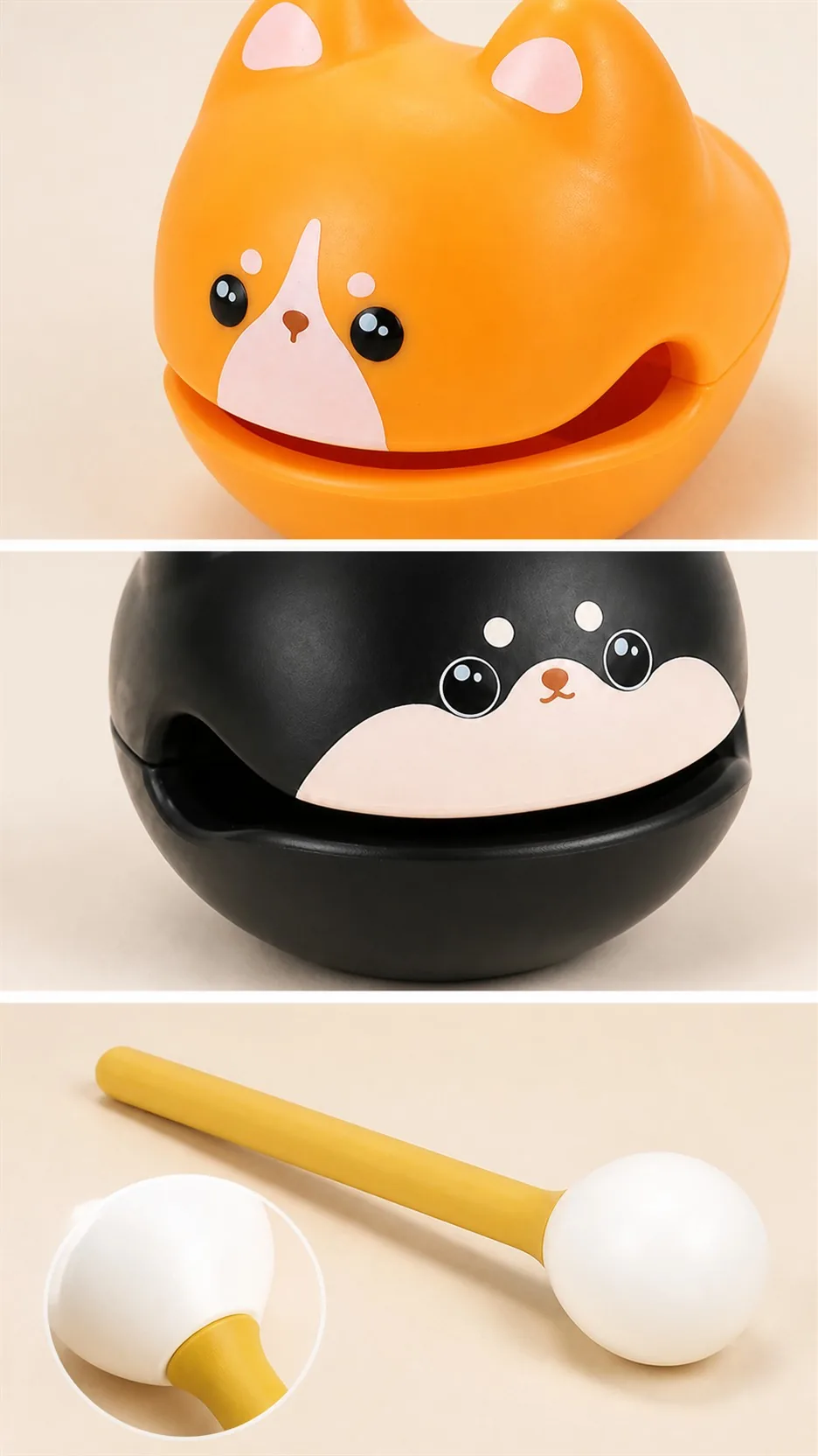 Cartoon Wooden Fish Desk Figurine product detail 4
