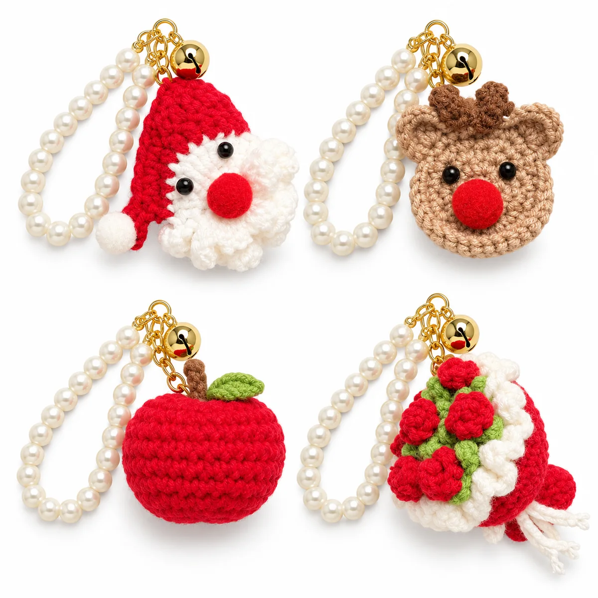 Christmas Snowflake and Bell Hanging Ornaments for Doors and Cars