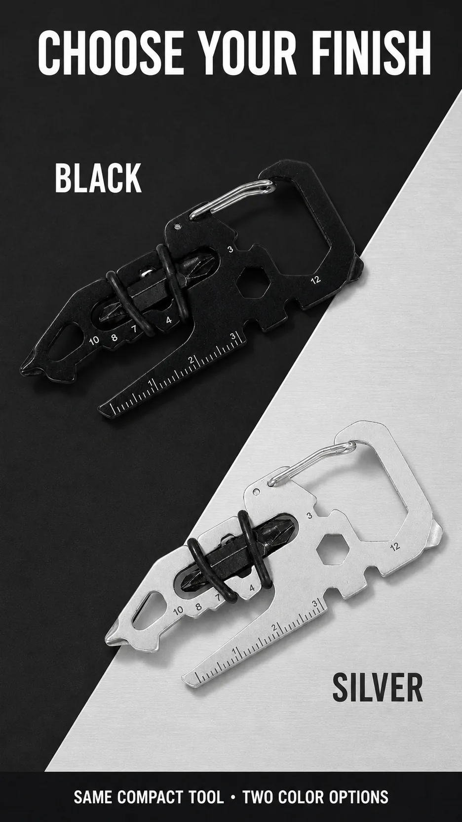 16-in-1 Stainless Steel EDC Tool Card product detail 5