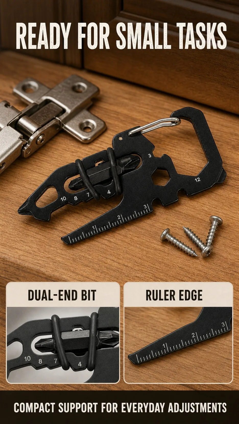 16-in-1 Stainless Steel EDC Tool Card product detail 7