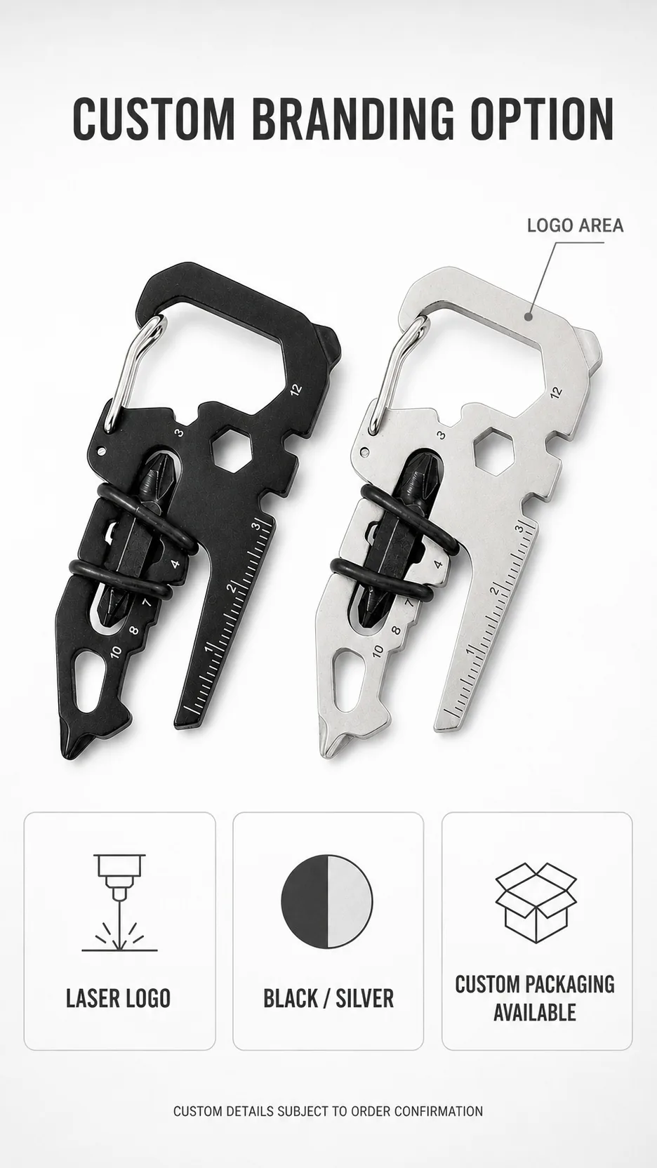 16-in-1 Stainless Steel EDC Tool Card product detail 8