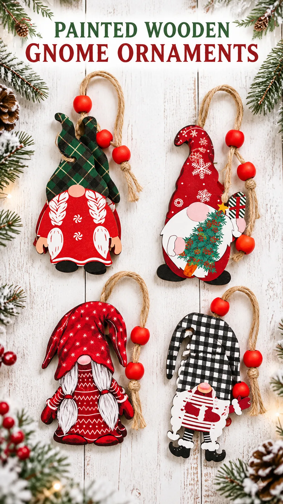 Christmas items, American home decorations, lovely forester with a Christmas gift, wood chow. product detail 1