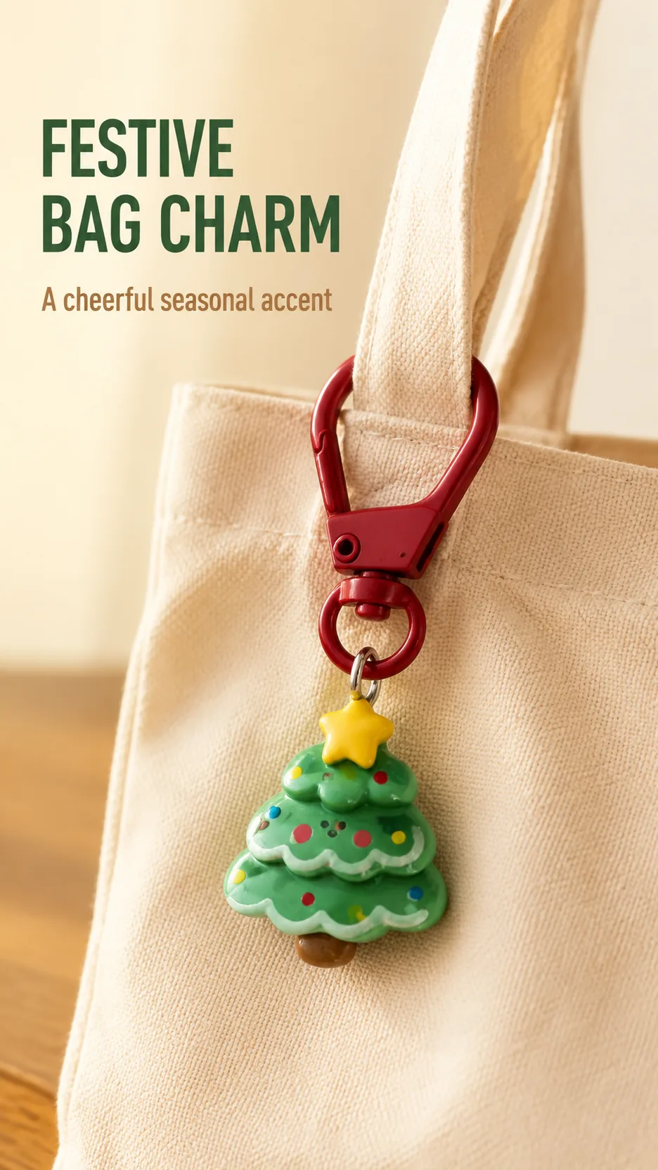 Cute Christmas Resin Keychain Cartoon Santa Claus Tree Bear Bag Charm Holiday Gift Wholesale product detail 6
