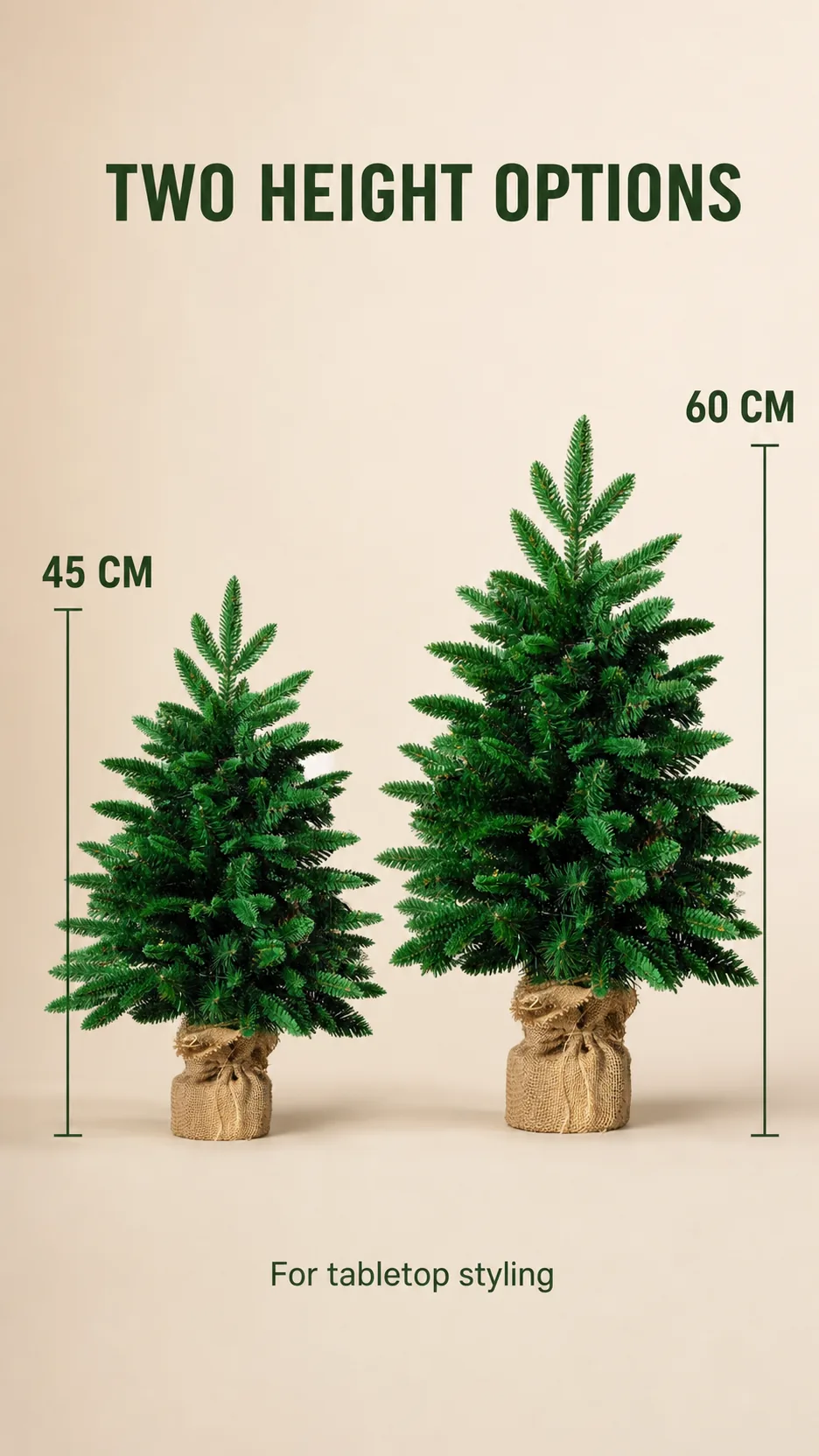 Green Cedar Tabletop Christmas Trees product detail 4