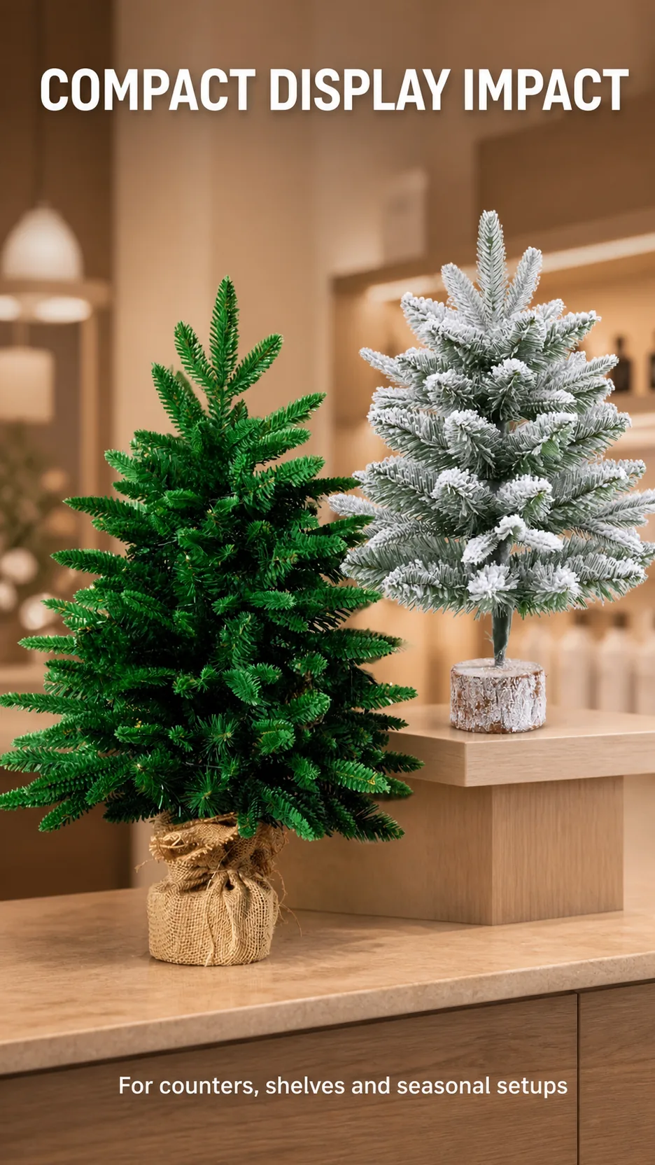 Green Cedar Tabletop Christmas Trees product detail 7