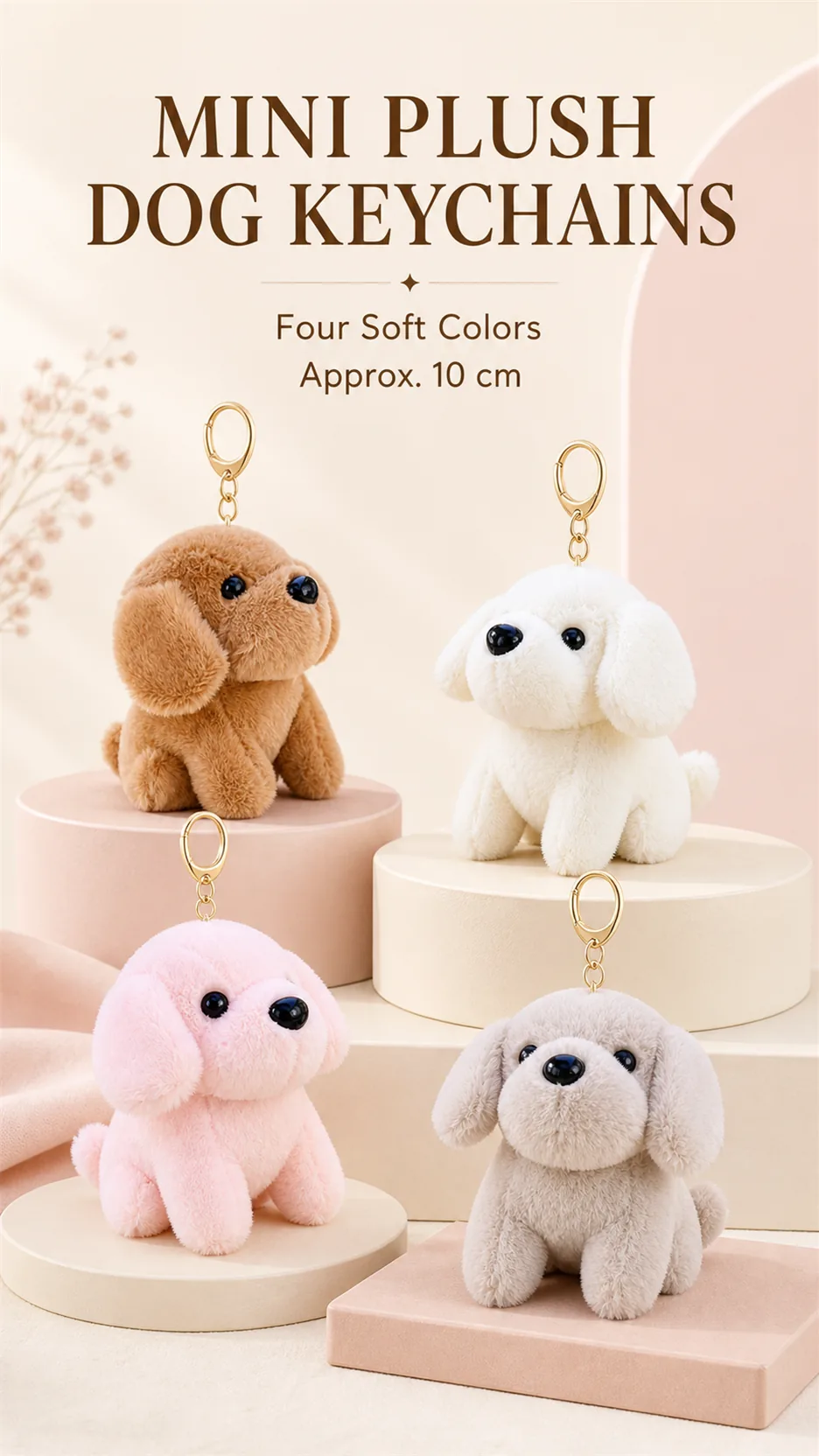 Plush Puppy Keychains product detail 1
