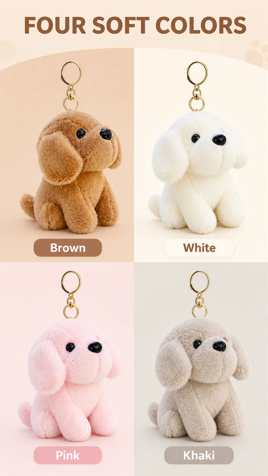 Plush Puppy Keychains product detail 2