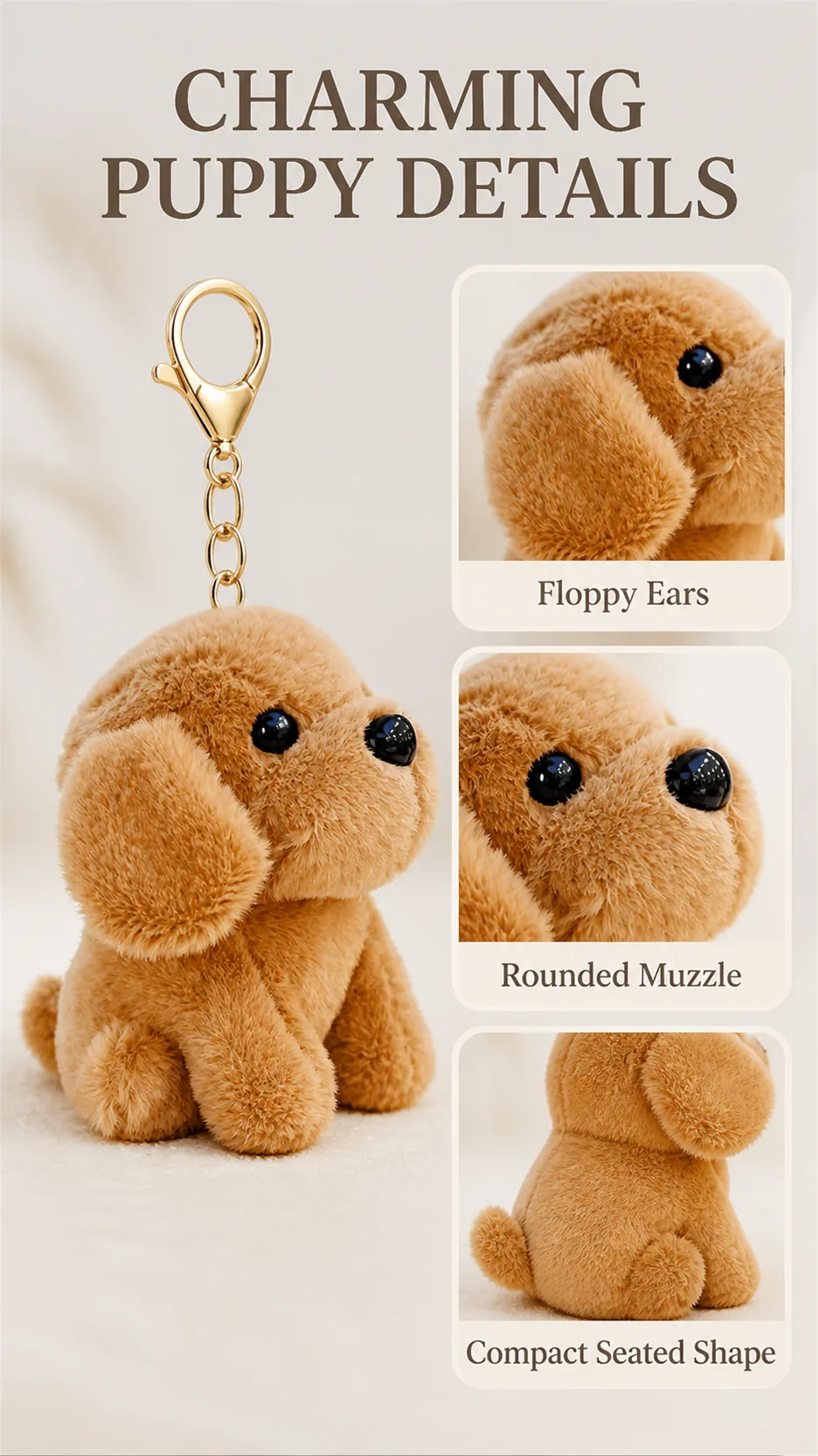 Plush Puppy Keychains product detail 4