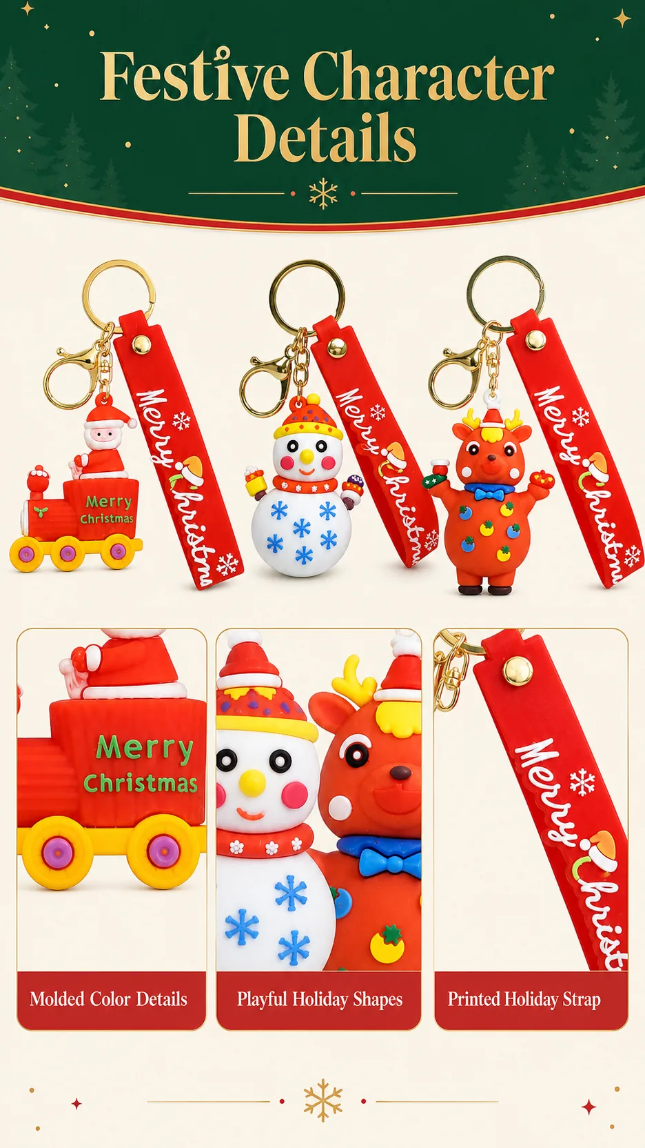 Christmas Character Keychain Collection product detail 3