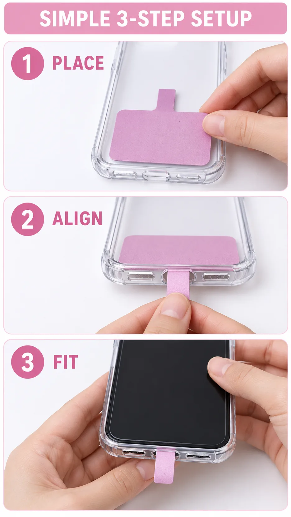 Universal Fabric Phone Tether Tabs for Cases and Lanyards product detail 3