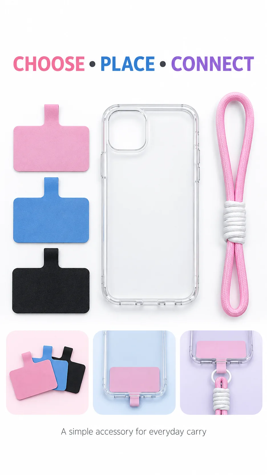 Universal Fabric Phone Tether Tabs for Cases and Lanyards product detail 8