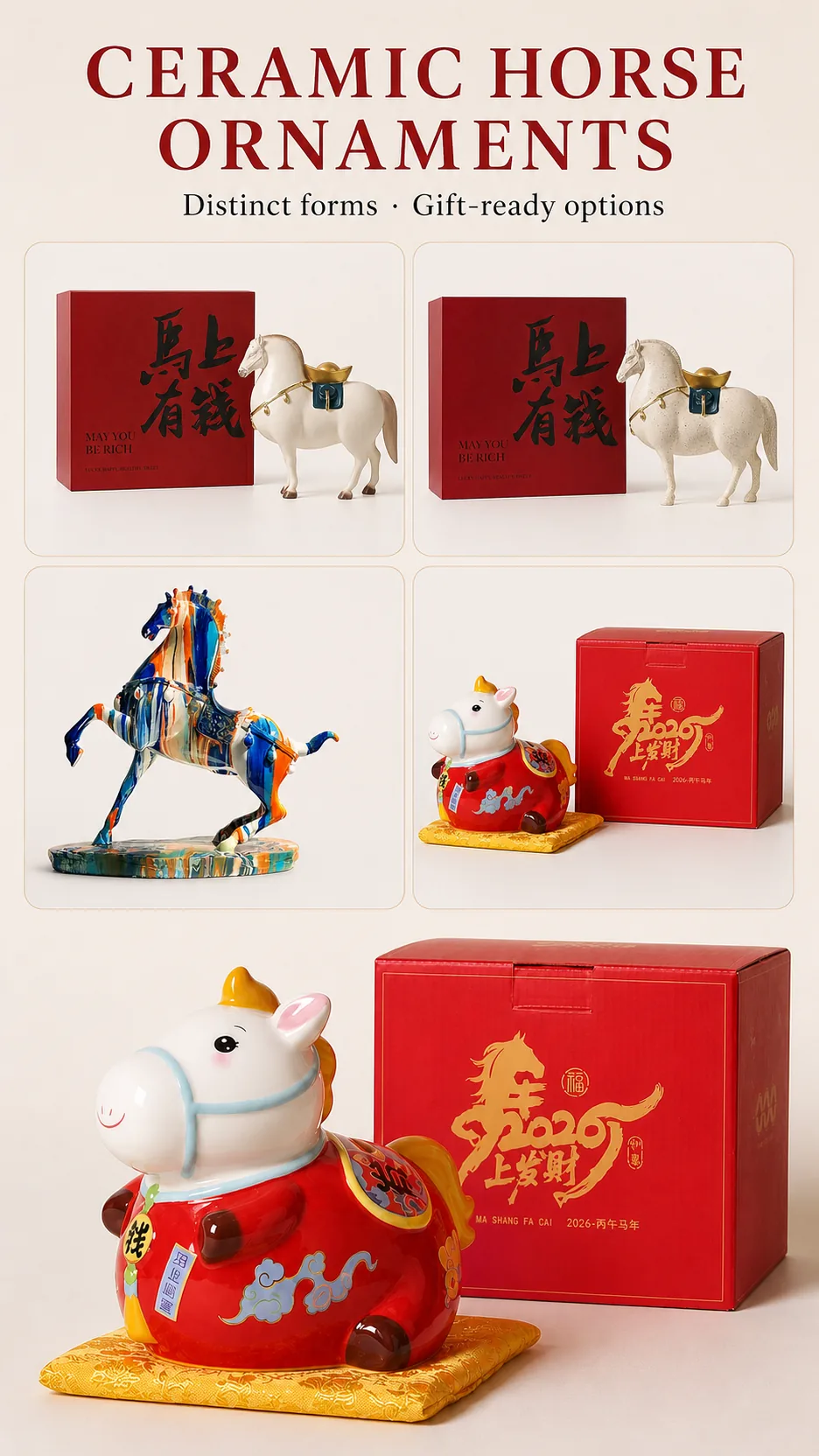 Handcrafted Ceramic Tang Horse Figurines product detail 1