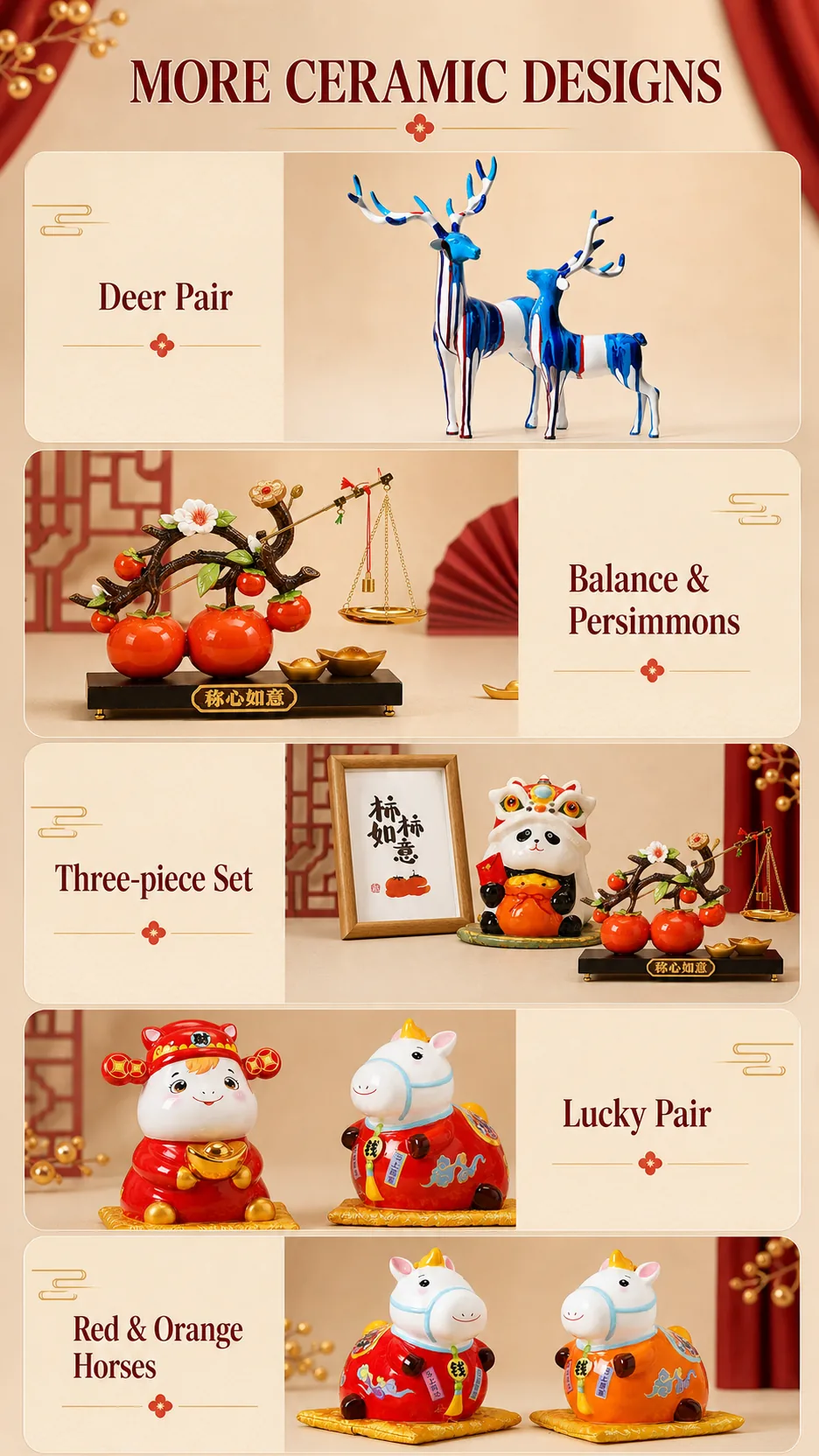 Handcrafted Ceramic Tang Horse Figurines product detail 5