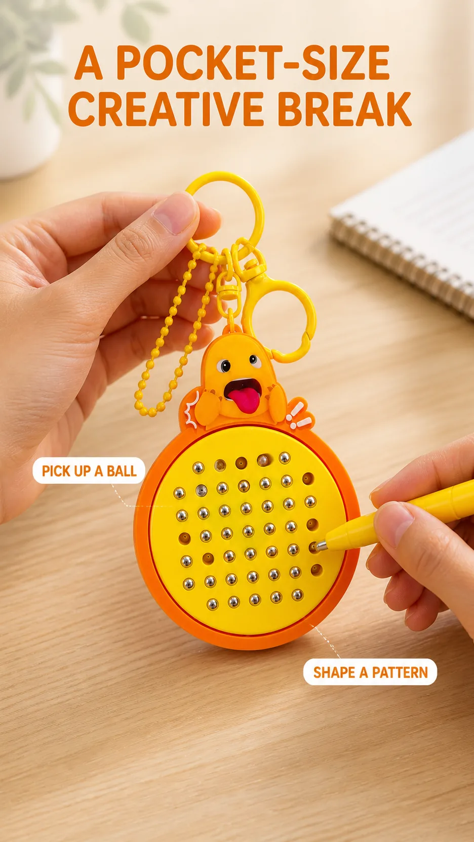 Magnetic Bead Maze Panda Keychains product detail 7