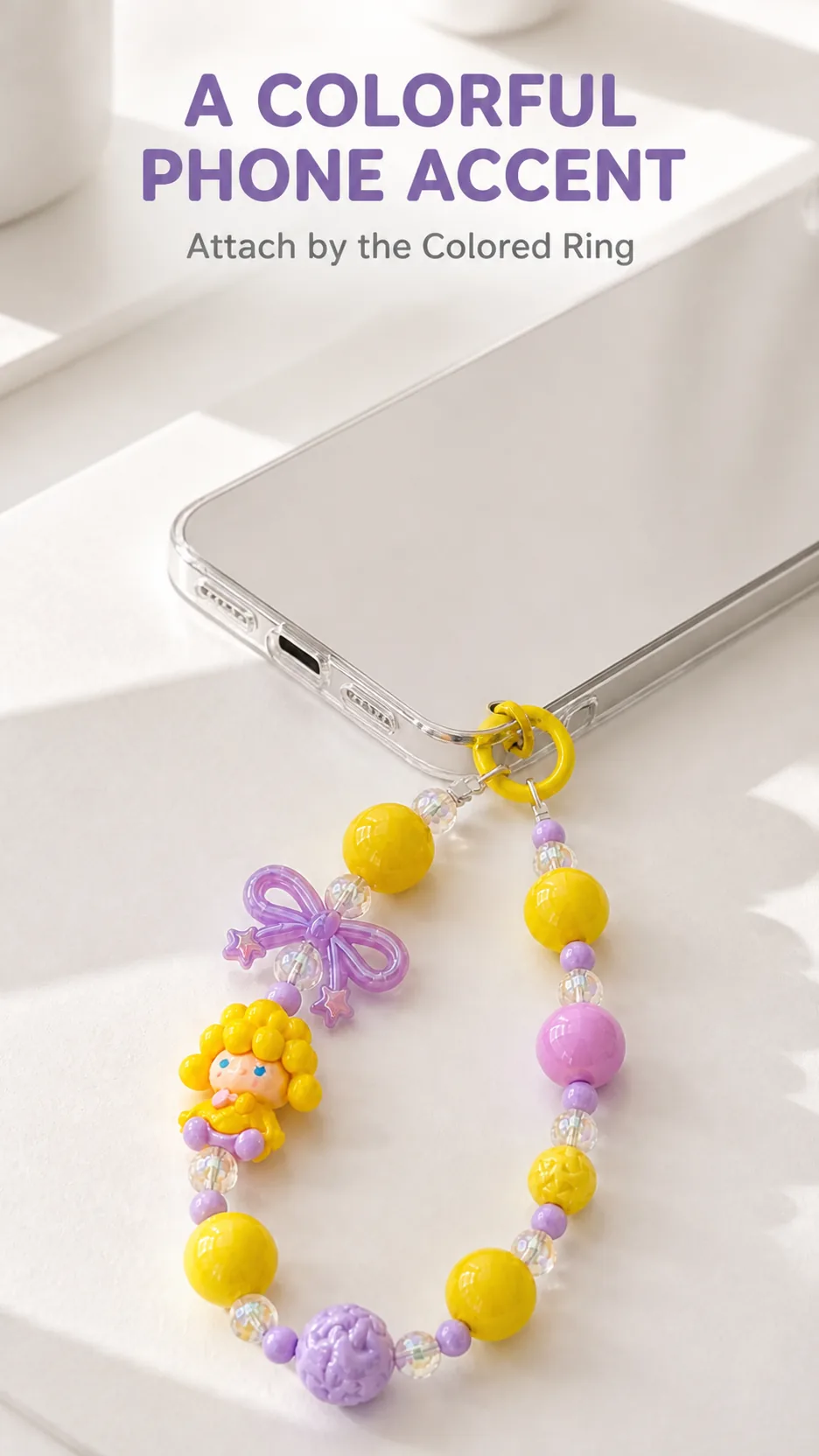 Hand-Painted Beaded Character Phone Charms product detail 6