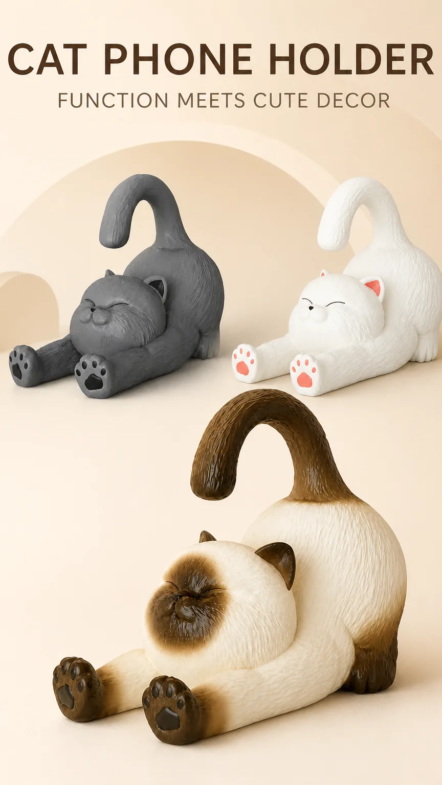 Siamese Cat Phone and Tablet Stand product detail 1