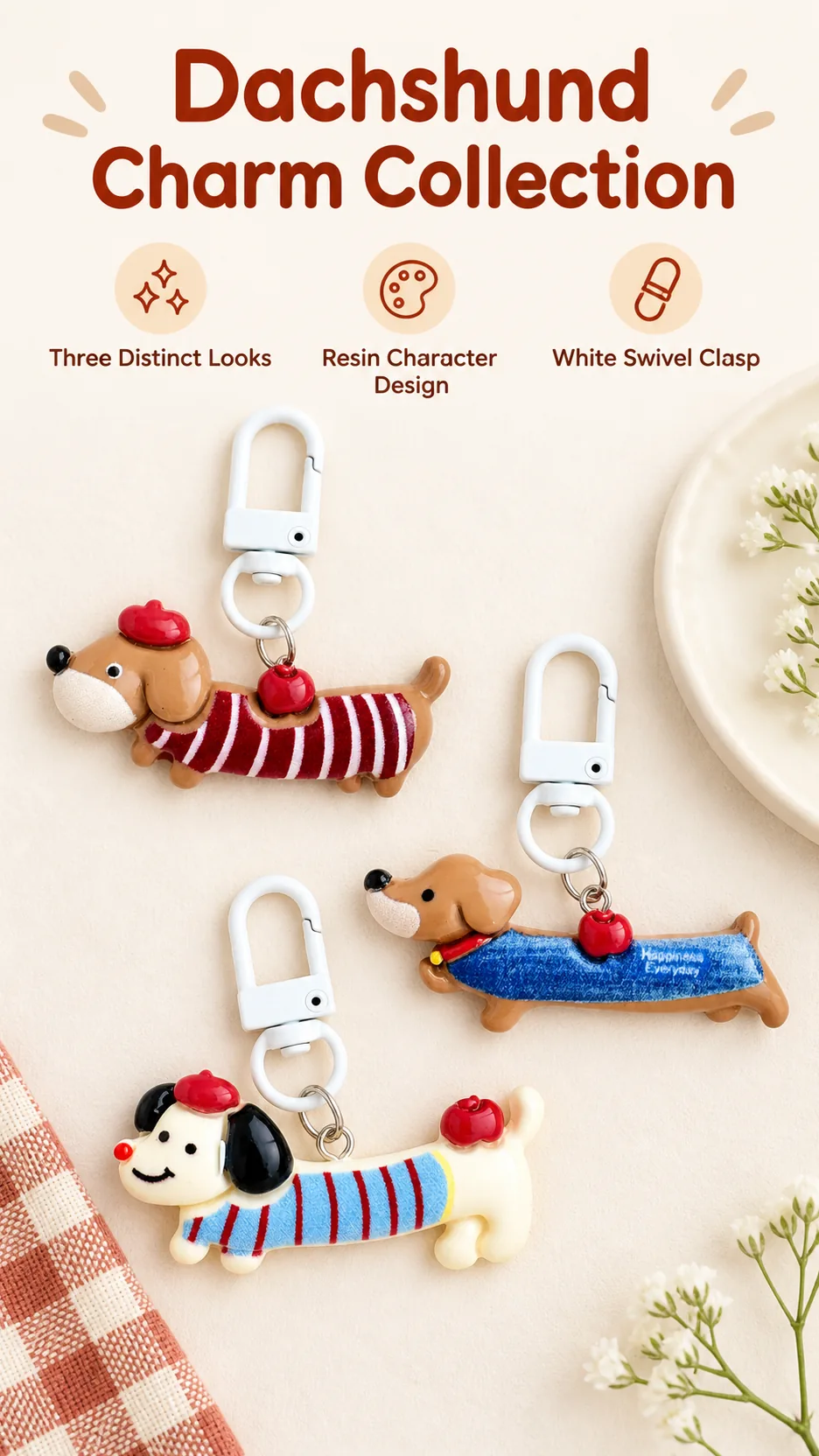 The Korean-style salami pup with the idea of a little cat and pup pup bag with the key buttons on his hair. product detail 1