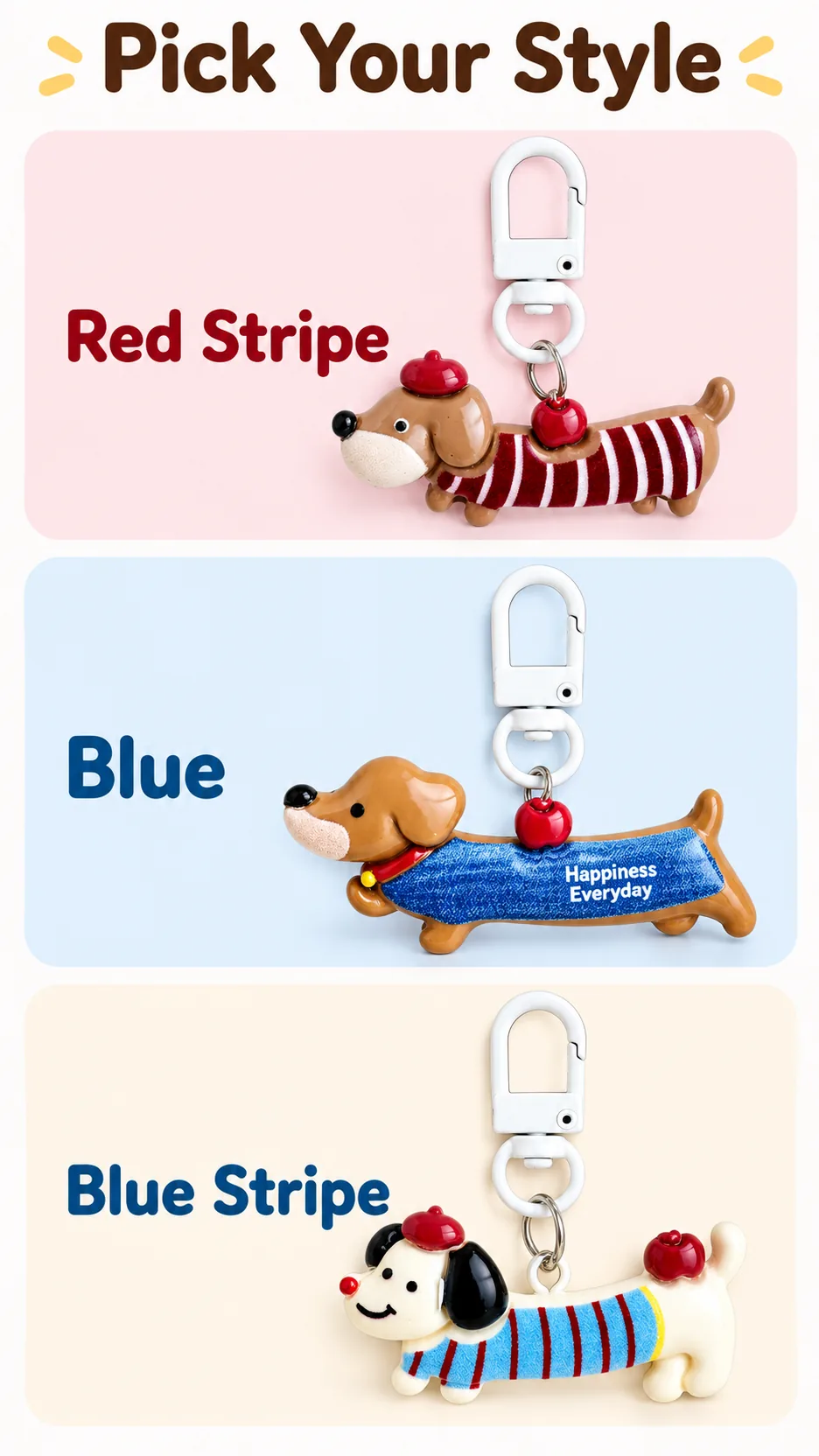 The Korean-style salami pup with the idea of a little cat and pup pup bag with the key buttons on his hair. product detail 5