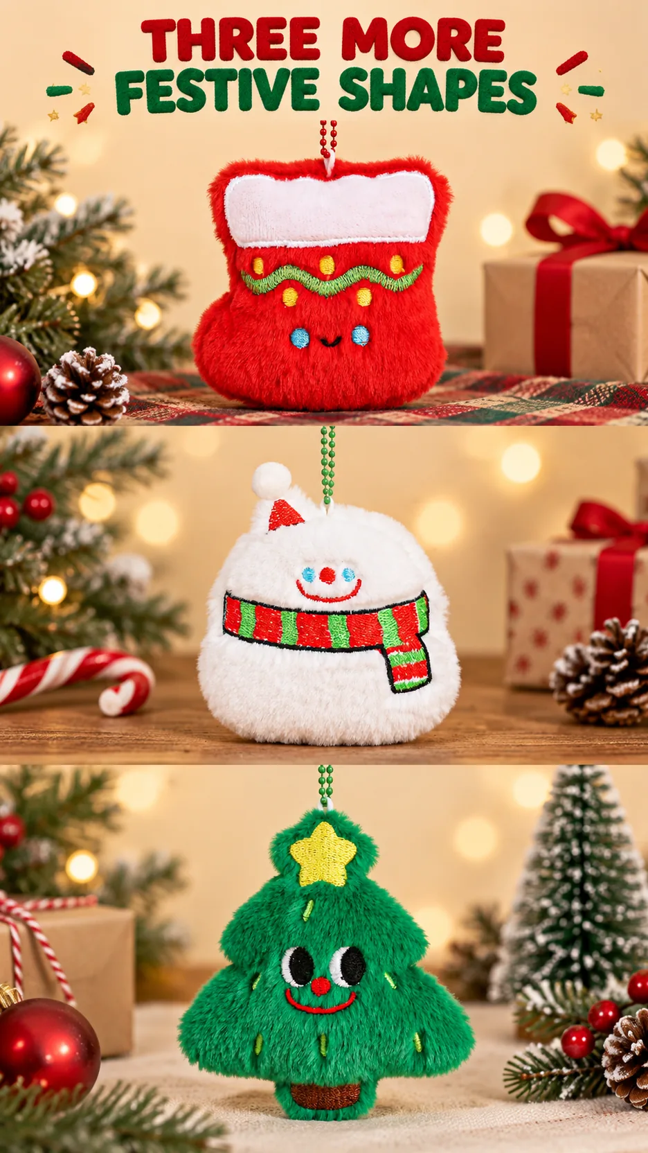Christmas Plush Keychains and Backpack Charms product detail 4