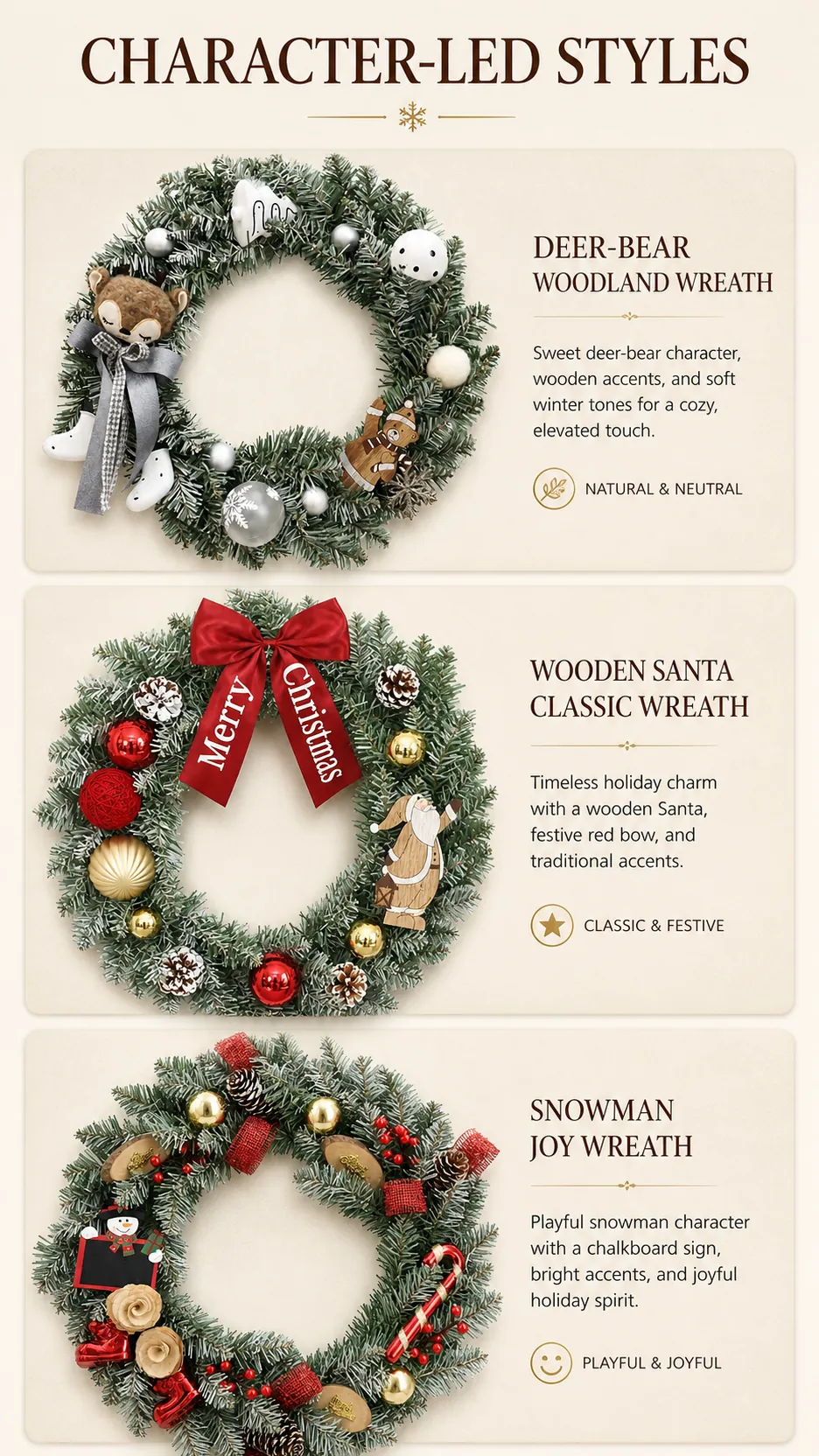 Pinecone PVC Christmas Wreaths product detail 4