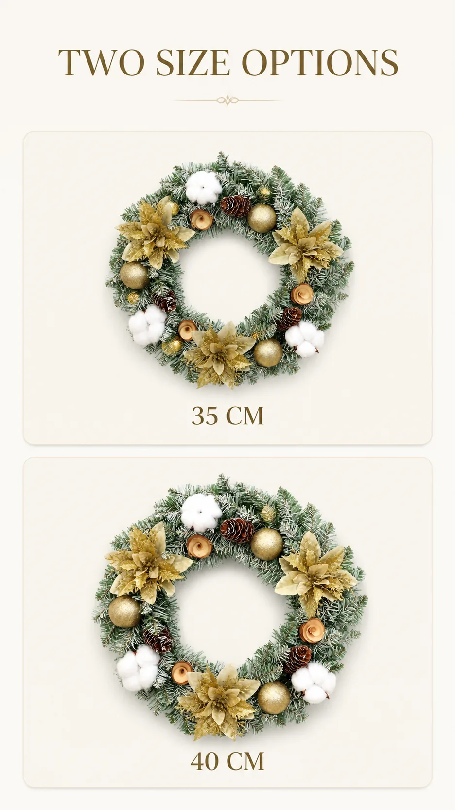 Pinecone PVC Christmas Wreaths product detail 5