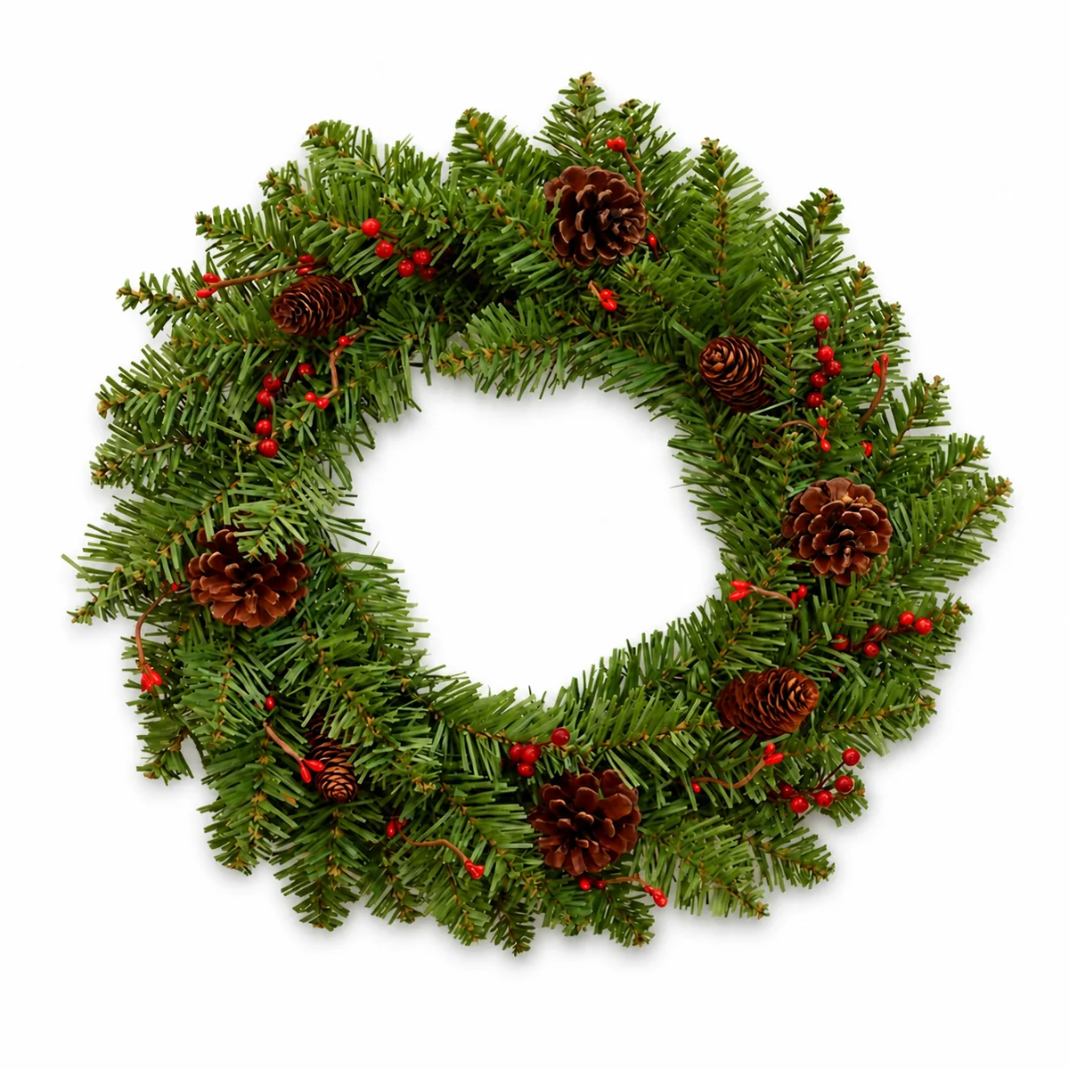 Pinecone PVC Christmas Wreaths