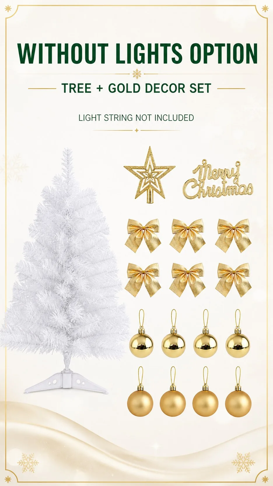 White Mini Tabletop Christmas Tree product detail 4