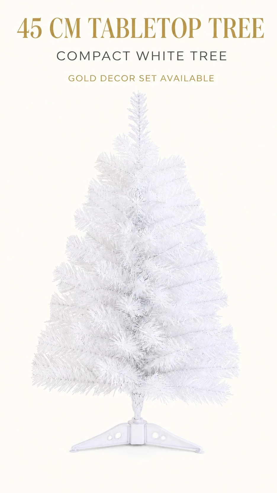 White Mini Tabletop Christmas Tree product detail 5