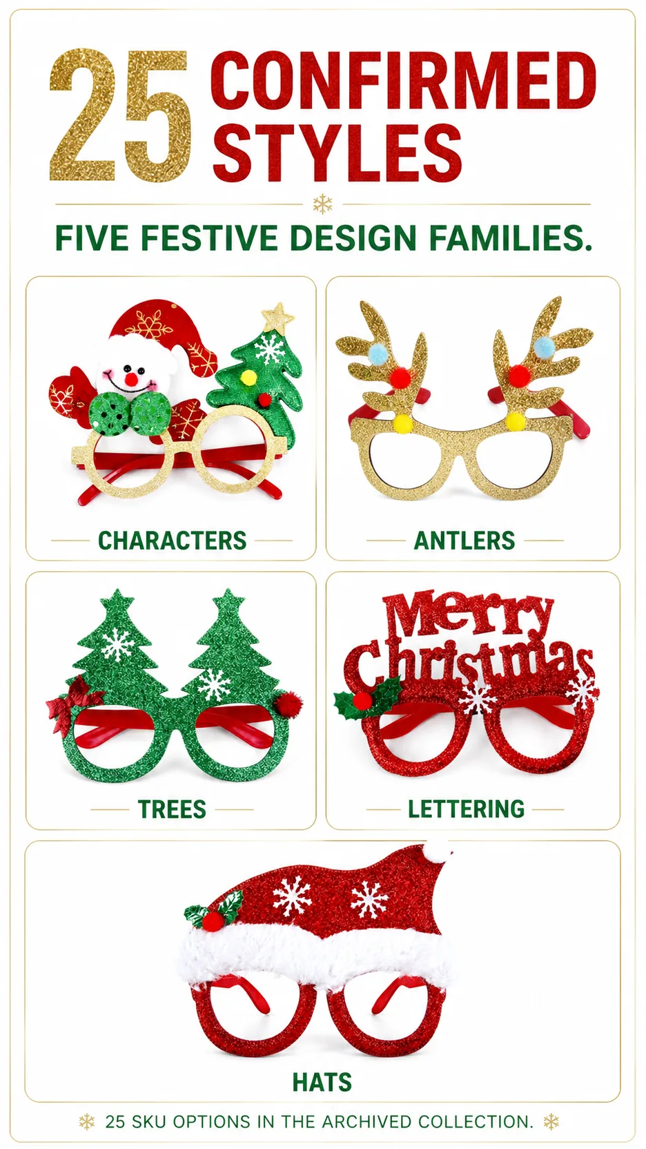 Christmas Party Novelty Glasses product detail 5
