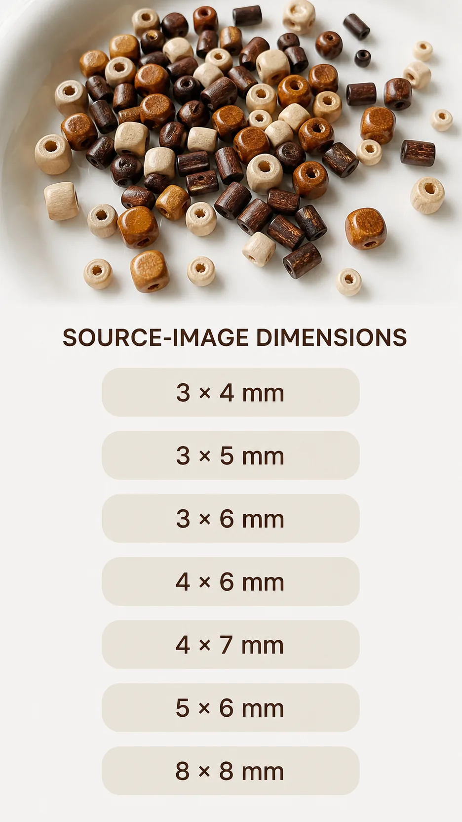 Vintage Mixed Shape Wooden Spacer Beads DIY Jewelry Making Kit Natural Wood Grain Loose Beads for Bracelet Necklace product detail 4