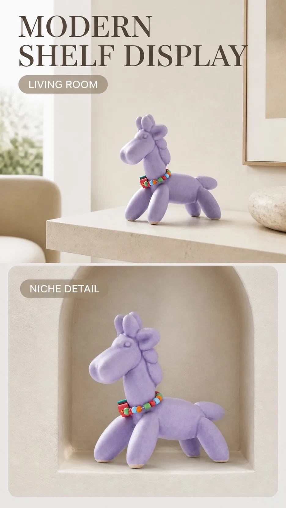Balloon Horse Ceramic Figurines product detail 7