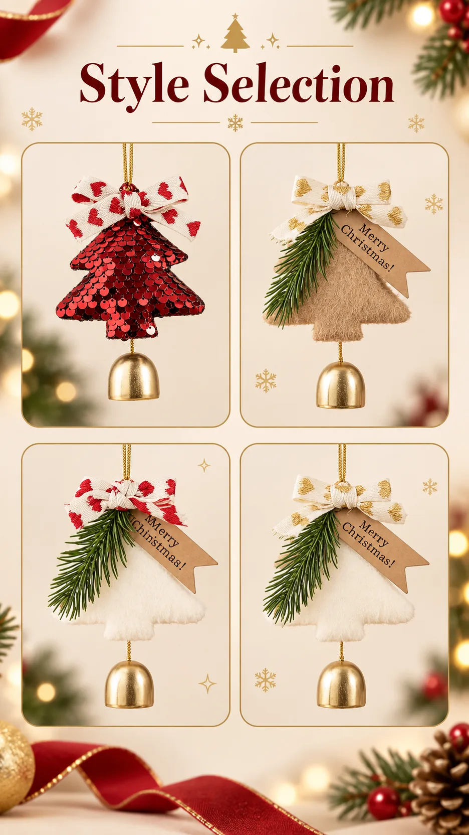 A New Year's charring Christmas decoration doorbell and a Christmas car wind bell gift. product detail 5