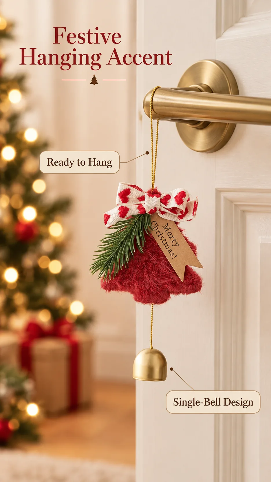 A New Year's charring Christmas decoration doorbell and a Christmas car wind bell gift. product detail 6