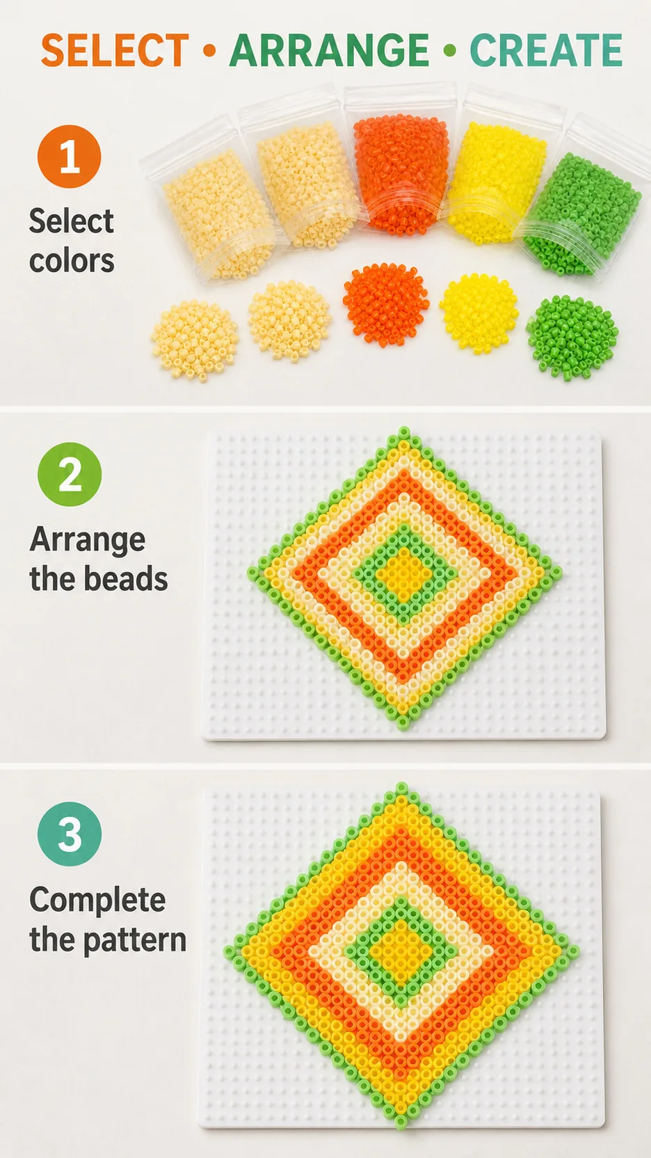2.6mm Fusion Bead Refills Single Color Plastic DIY Craft Beads Wholesale product detail 8