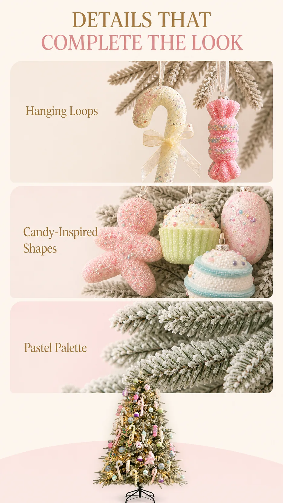 Snow-Flocked PE Christmas Tree with Lights product detail 3