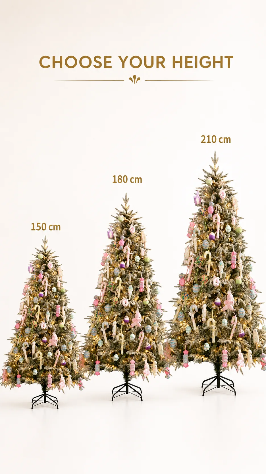 Snow-Flocked PE Christmas Tree with Lights product detail 4